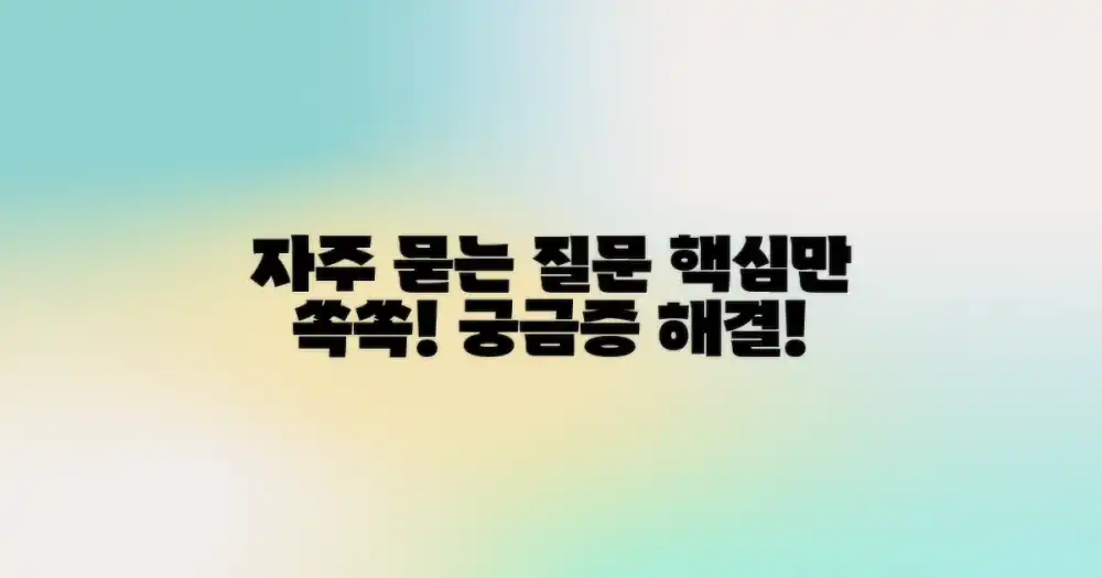 자주 묻는 질문