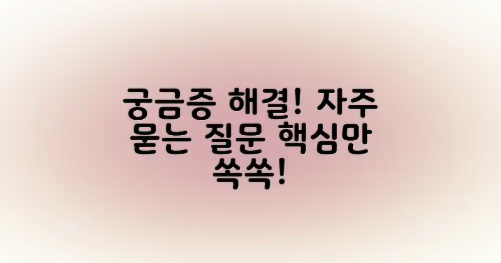 자주 묻는 질문